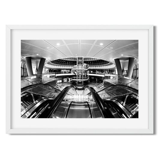 Black and White New York Architecture Fine Art Print of Fulton Street Subway