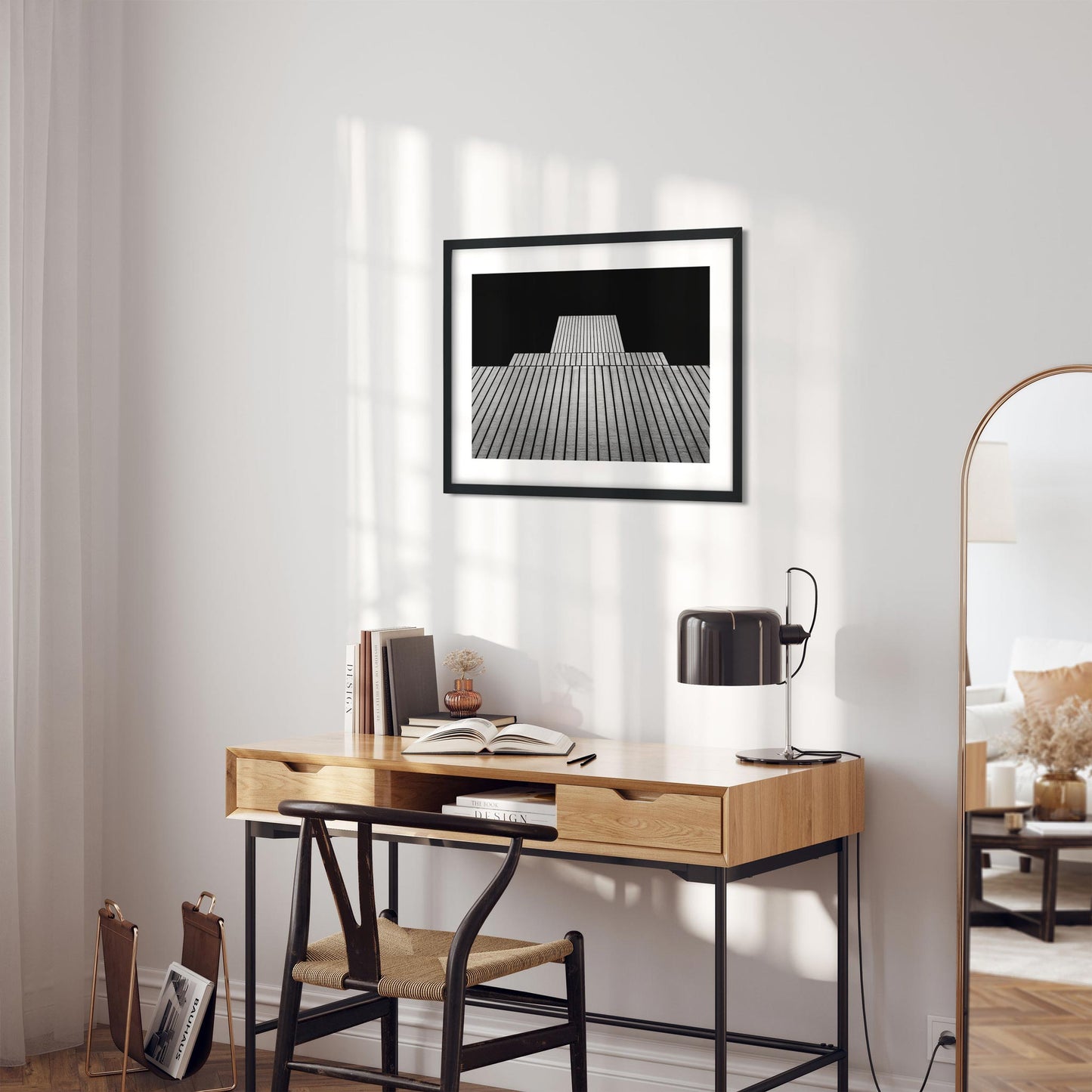 Black and white fine art print of AT&T Switching Center New York City