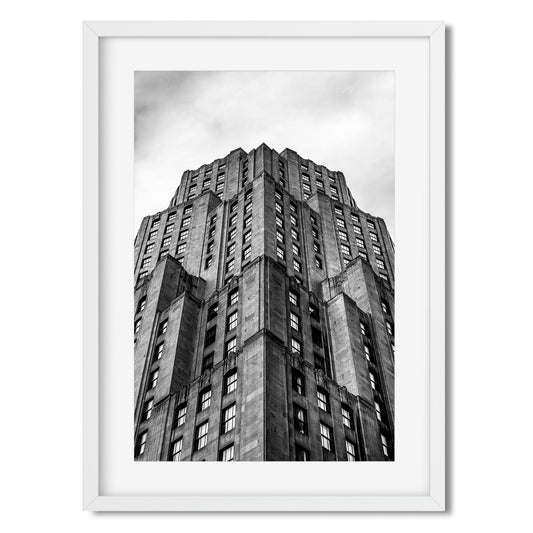 Black and white fine art print of Eleven Madison Avenue Flatiron District New York City