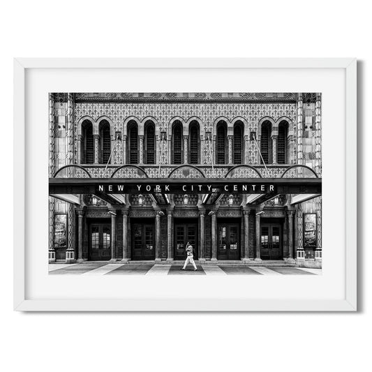 Black and white fine art print of New York City Center Midtown Manhattan