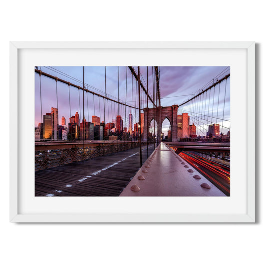 Fine art print of Brooklyn Bridge at Sunrise New York City