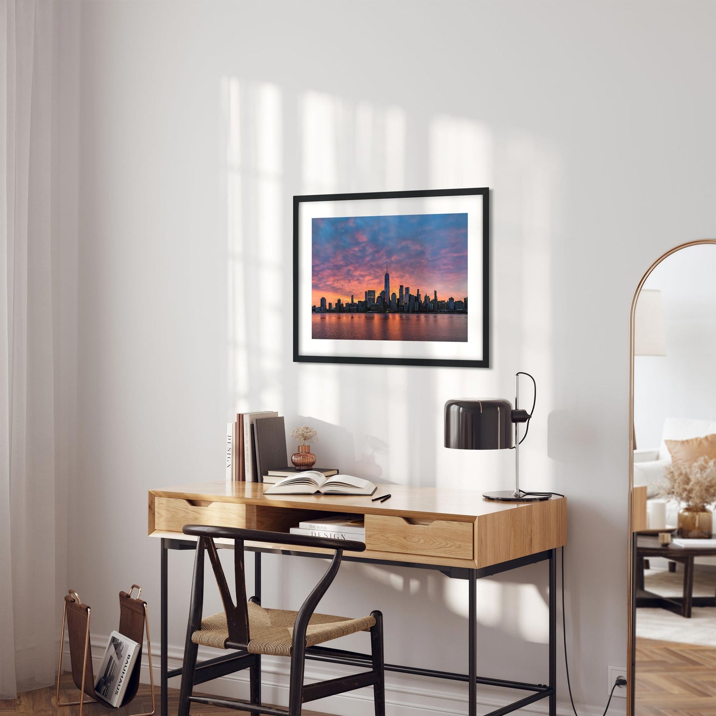 Fine art print of Silhouette Lower Manhattan at Sunrise