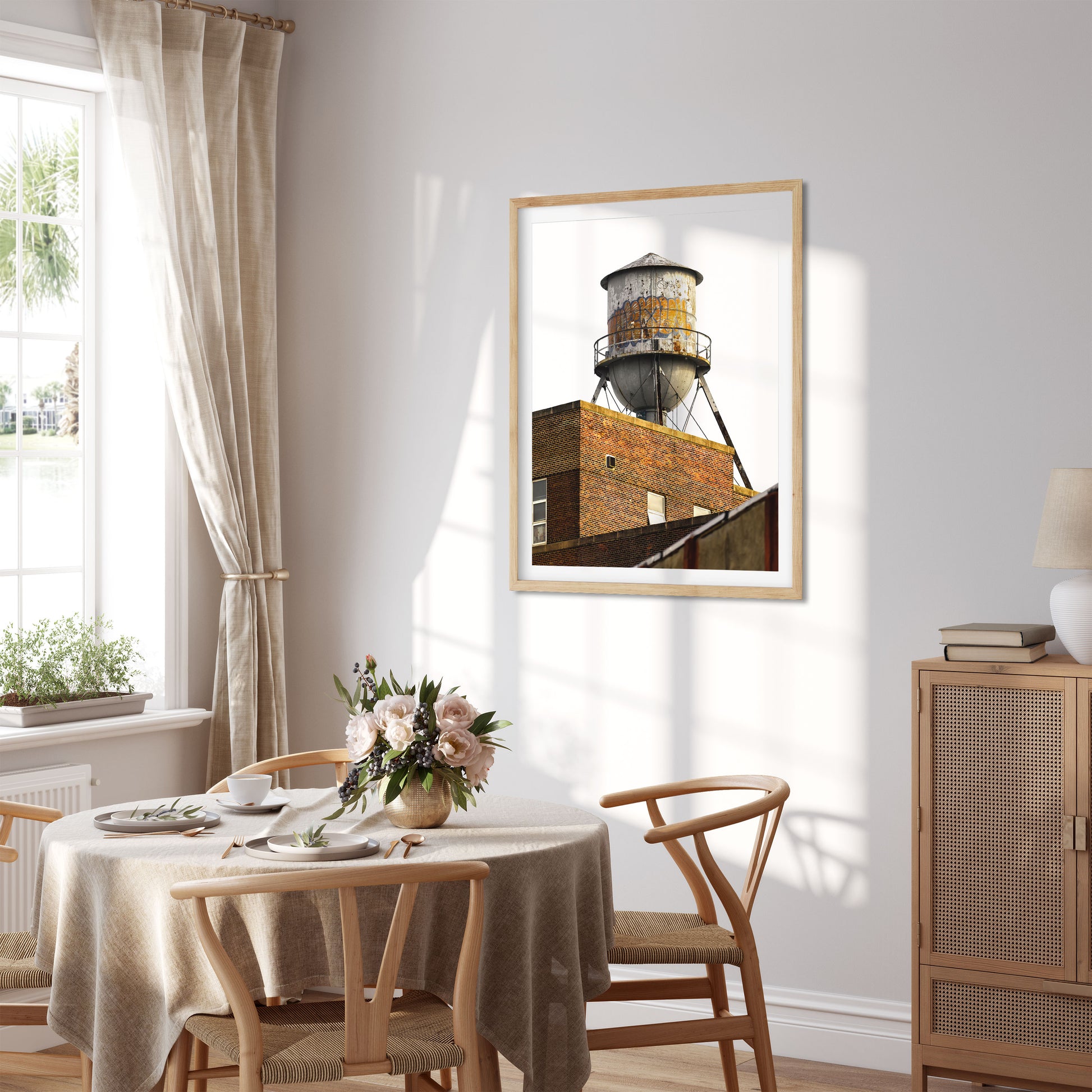 Water Tower in Navy Yard Brooklyn New York City