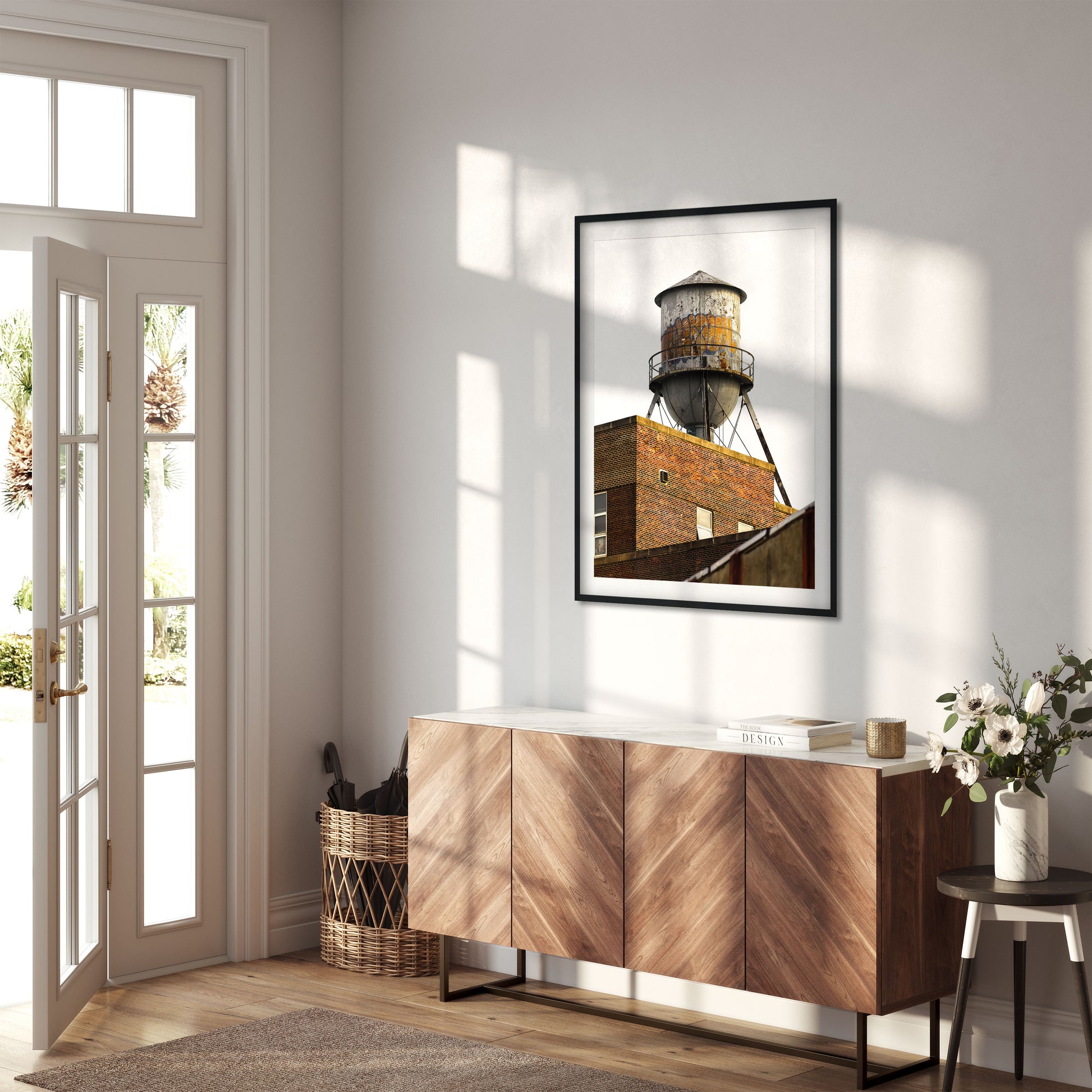 Water Tower in Navy Yard Brooklyn New York City