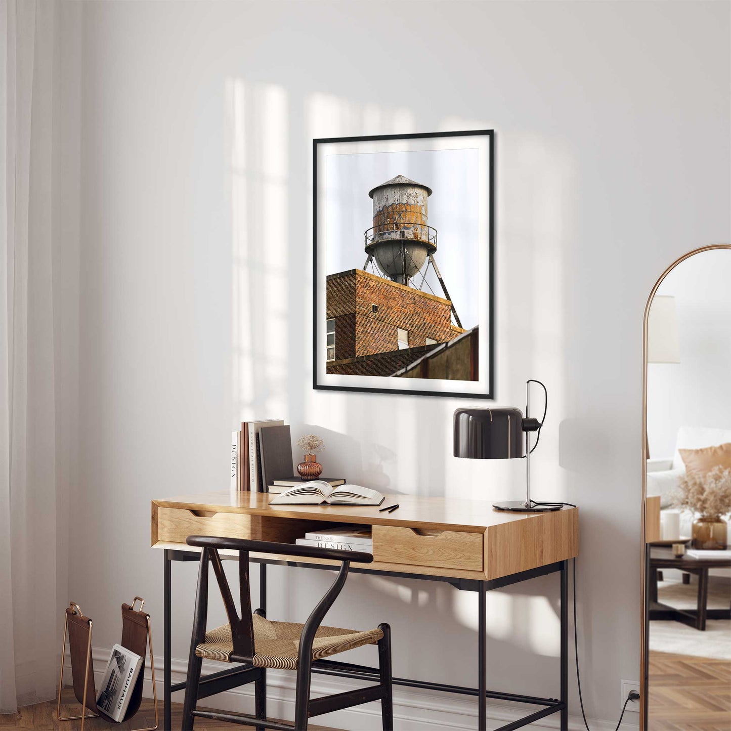 Fine Art Print of Water Tower in Navy Yard Brooklyn