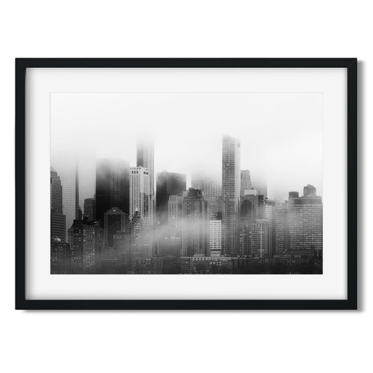 Foggy Lower Manhattan at sunrise 2023