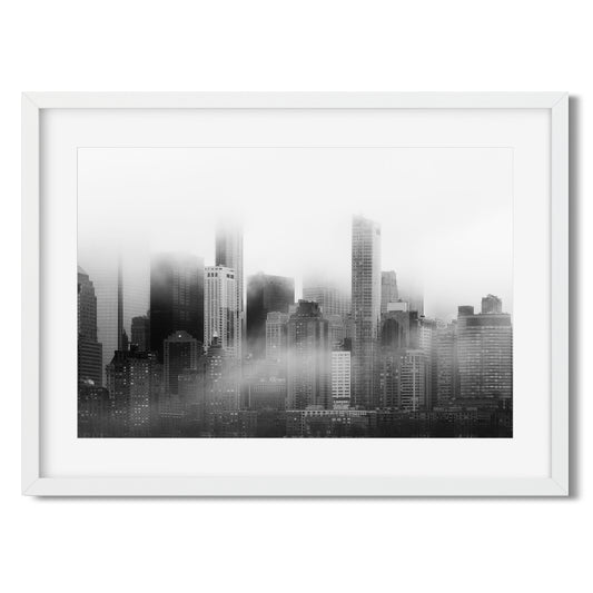 Foggy Lower Manhattan at sunrise 2023