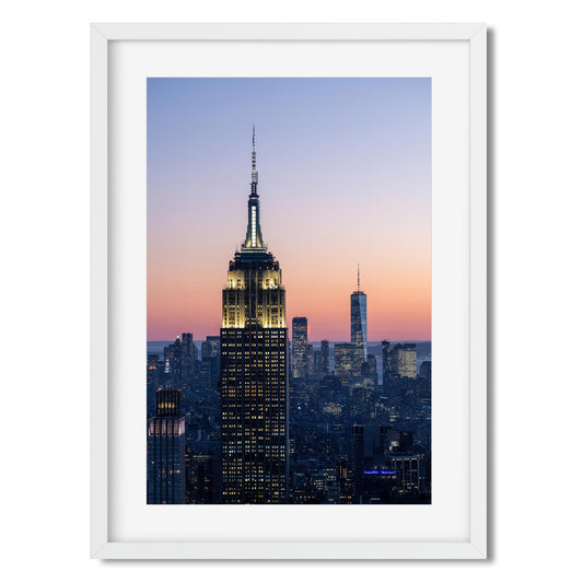 Fine art print of Iconic Manhattan View at Dusk New York City