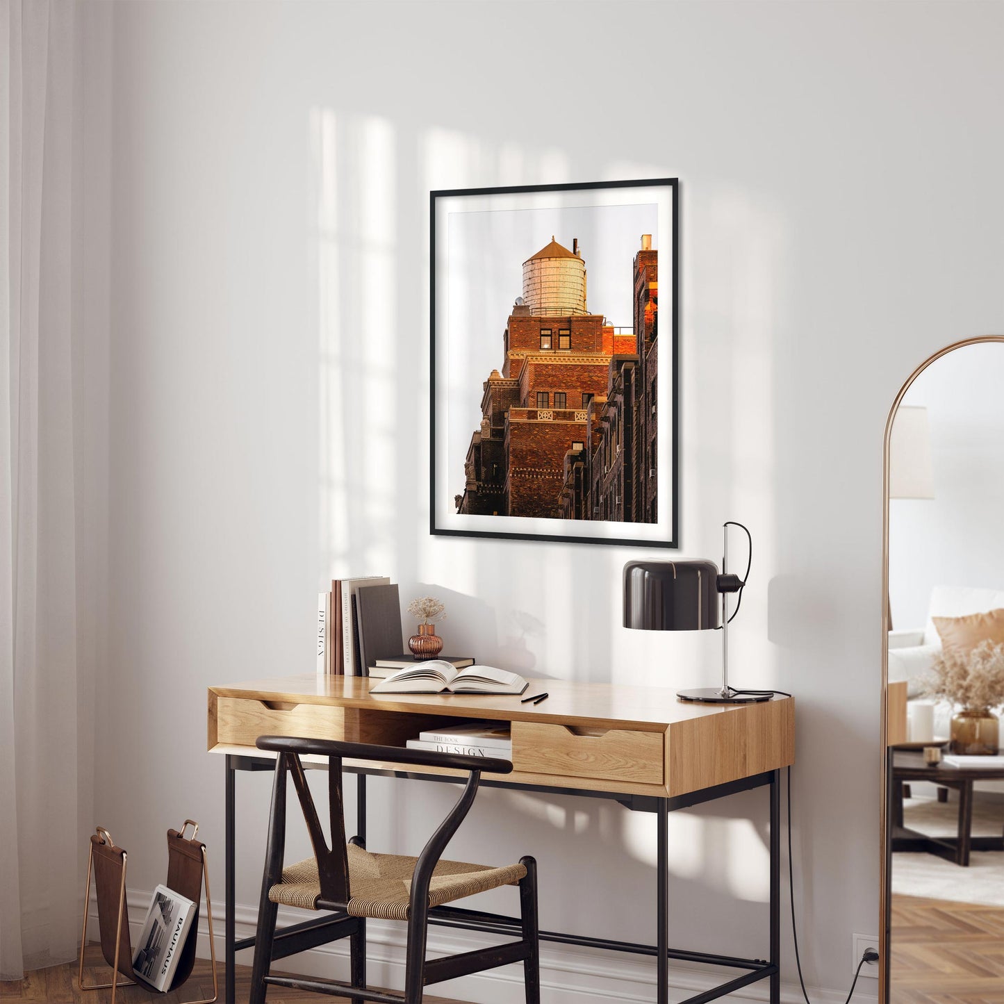 Fine art print of Water Tower at Sunset in Chelsea Manhattan NYC