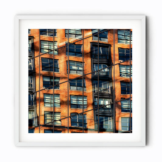 Fine art print of Building Reflections on High Line Chelsea NYC
