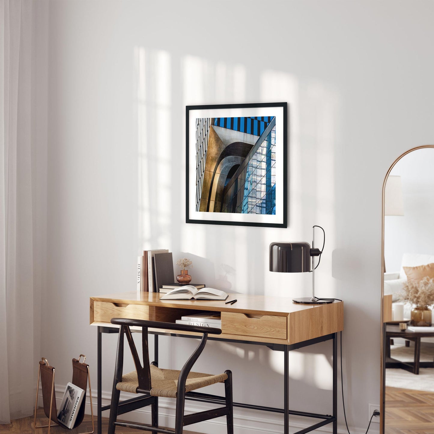 Fine art print of abstract building exterior The Shed in Hudson Yards NYC