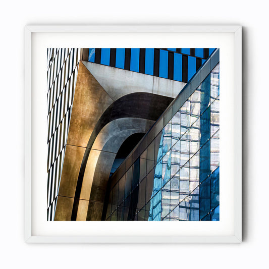 Fine art print of abstract building exterior The Shed in Hudson Yards NYC