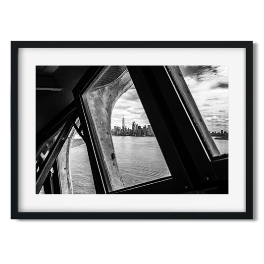 Cityscape View through the Crown of Statue of Liberty 2024