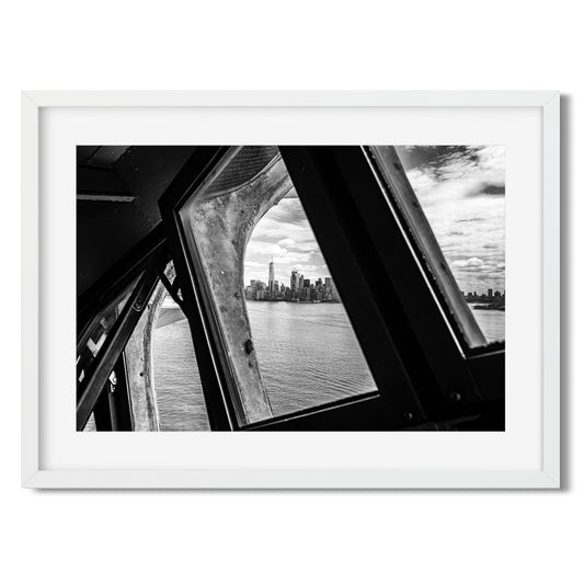 Cityscape View through the Crown of Statue of Liberty 2024