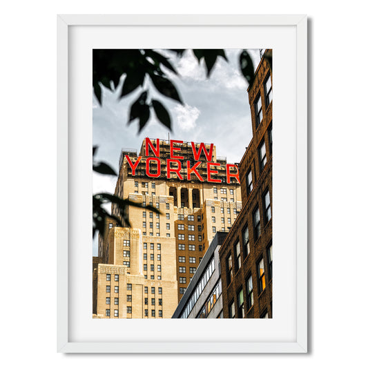 Classic New Yorker Sign in Midtown Manhattan 2024