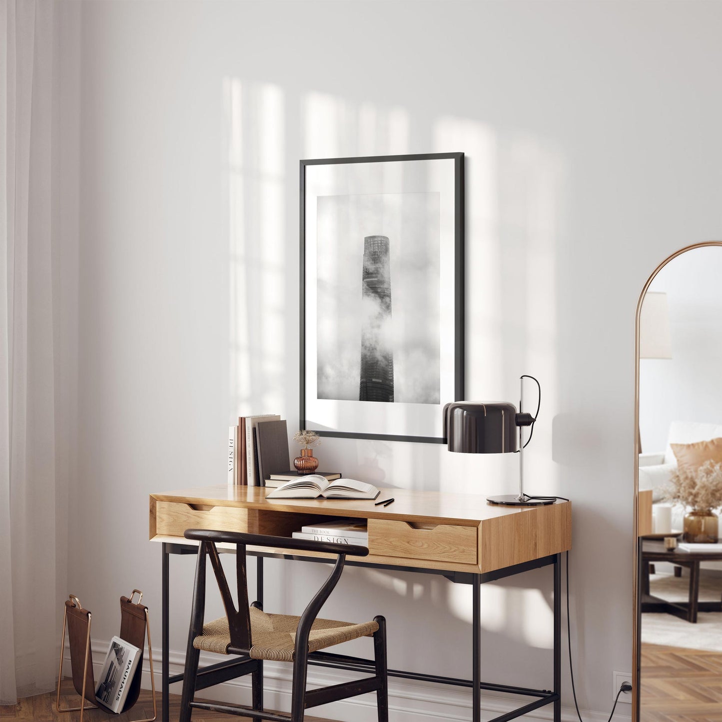 Fine art print of Shanghai Tower in the Clouds China