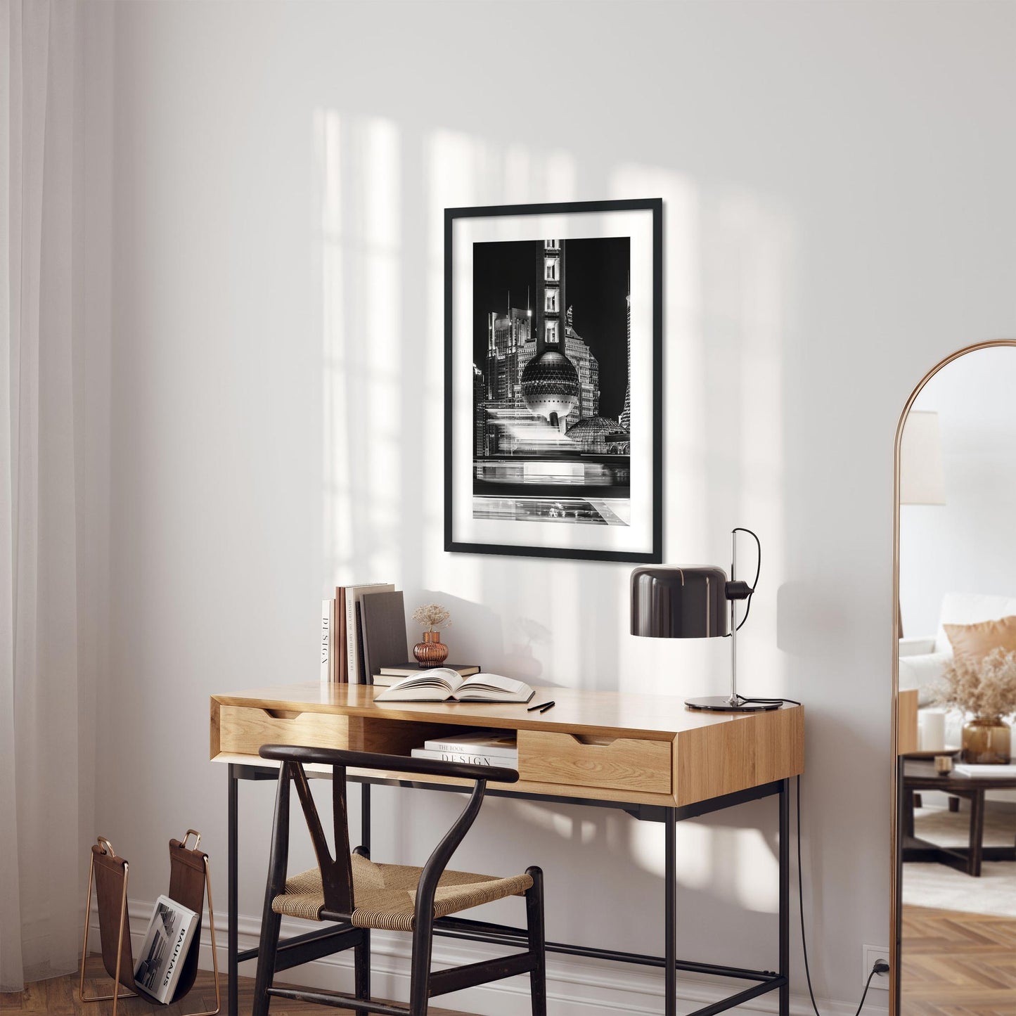 Fine art print of China Shanghai Oriental Pearl TV Tower at Night