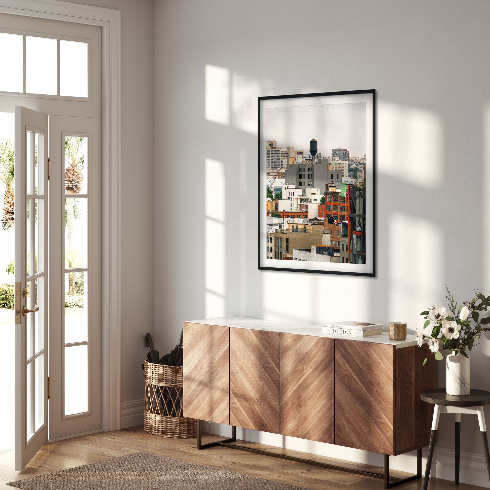 Water Tower on 295 Front St in Vinegar Hill, Brooklyn New York City