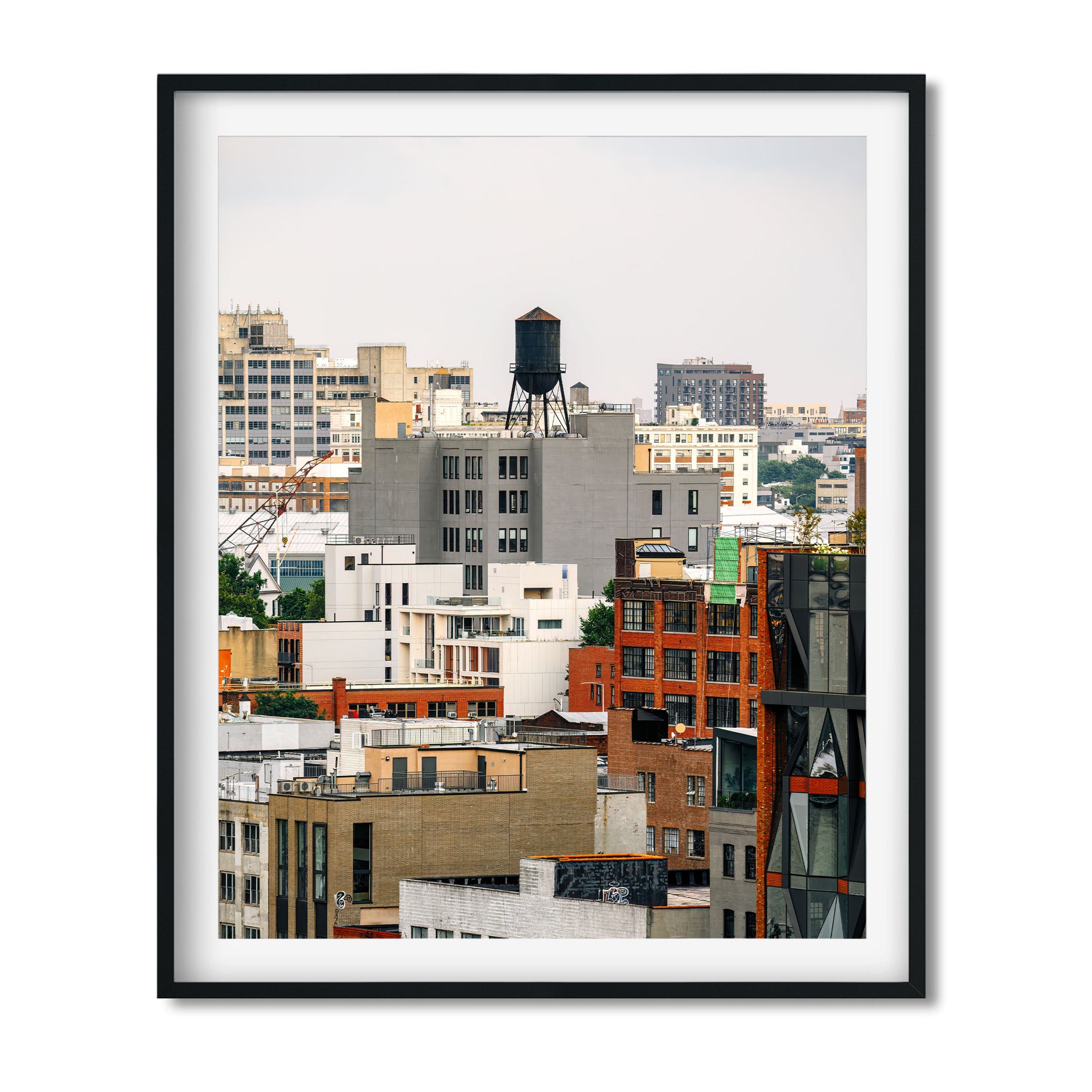 Water Tower on 295 Front St in Vinegar Hill, Brooklyn New York City