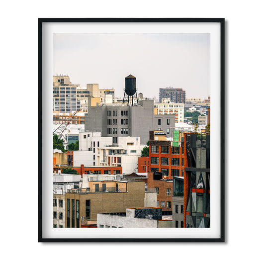 Water Tower on 295 Front St in Vinegar Hill, Brooklyn New York City