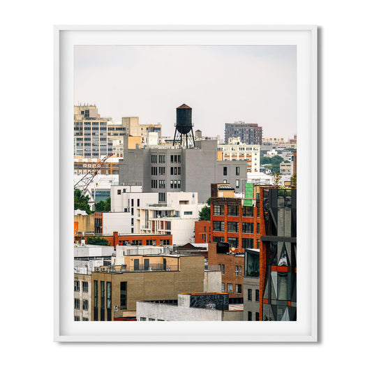 Fine art print of Water Tower on 295 Front St in Vinegar Hill, Brooklyn