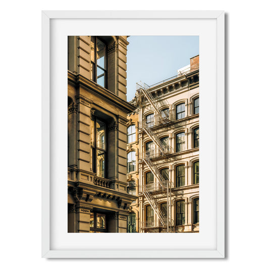 Fine art print of Architectures on Mercer and Bloome Street, SOHO, New York City