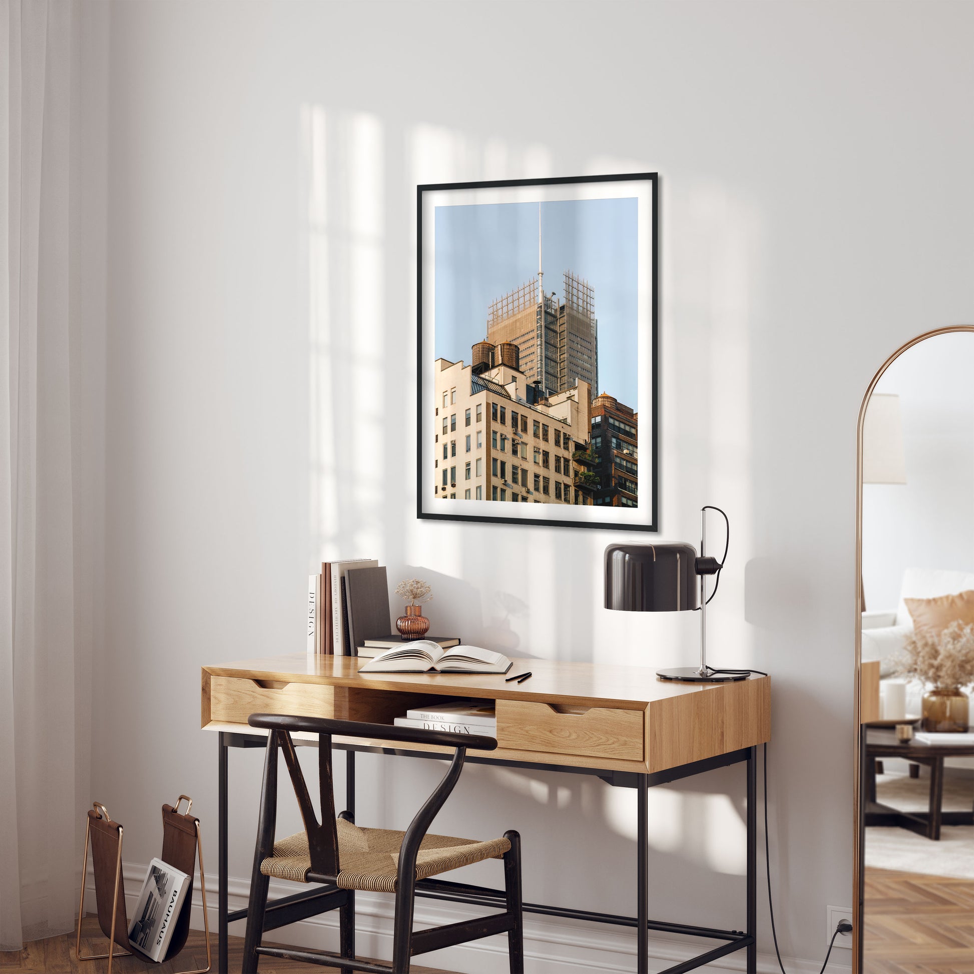 Water Tower on 344 W 38th St in Garment District, Manhattan New York City