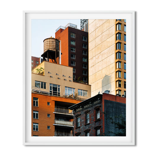Water Tower on 502 9th Ave in Garment District Manhattan New York City