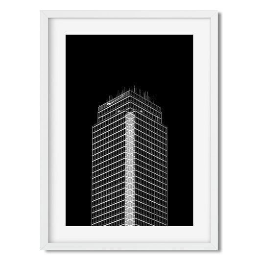 901 Main Street, Dallas Texas Architecture Black and White Fine Art Print
