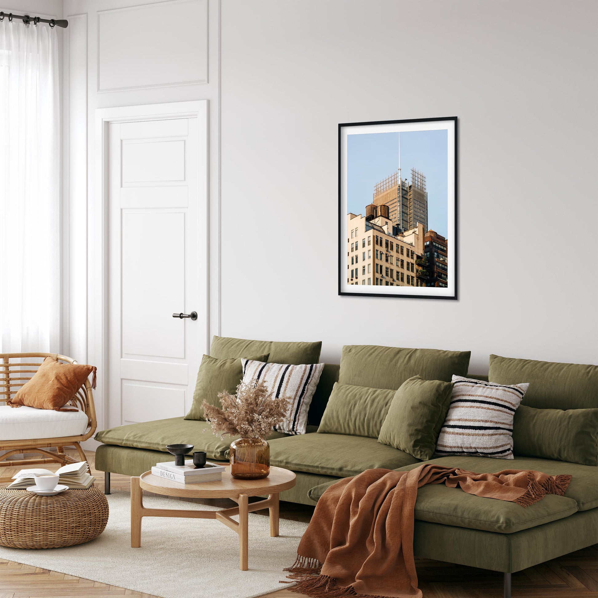 Water Tower on 344 W 38th St in Garment District, Manhattan New York City