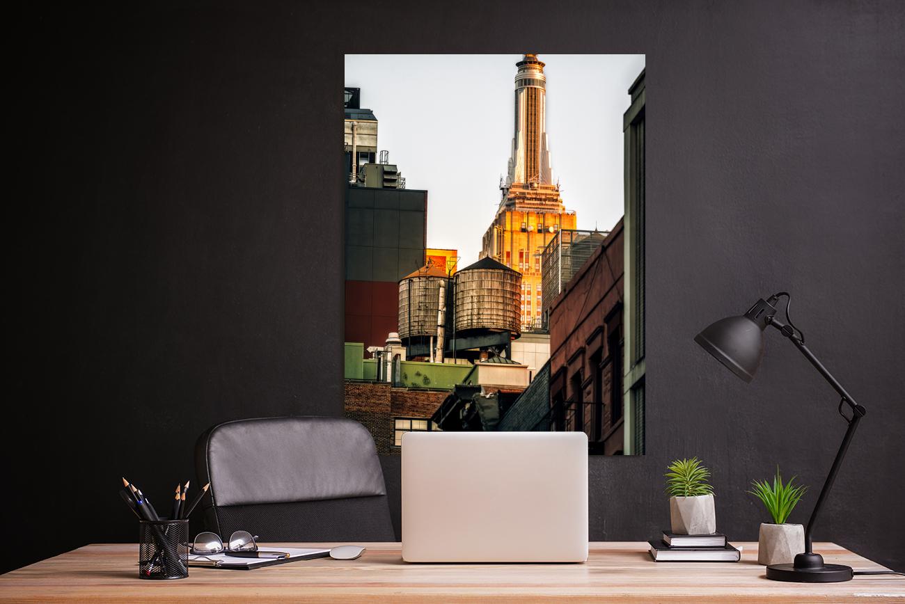 Water Tower with Empire State Building New York City 2023