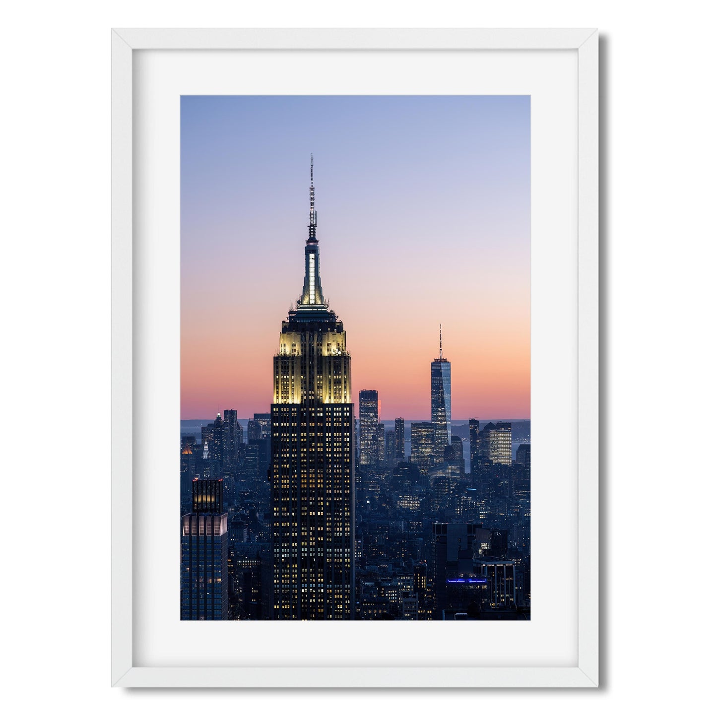 Winter Sunset Casting A Warm Orange Glow Across Manhattan 2023