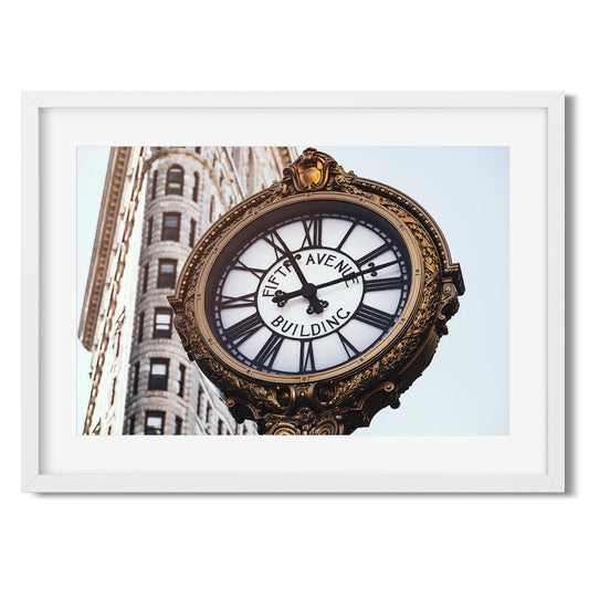 Tiffany Street Clock on 5th Avenue New York City 2019