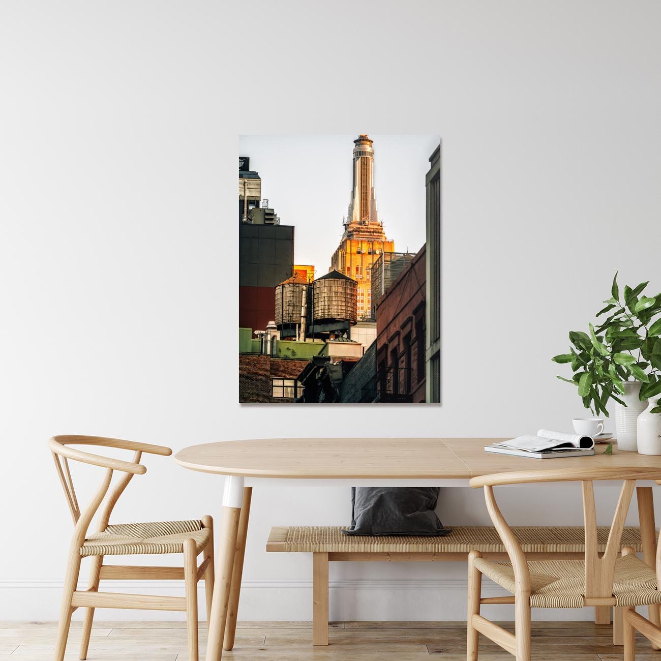 Water Tower with Empire State Building New York City 2023