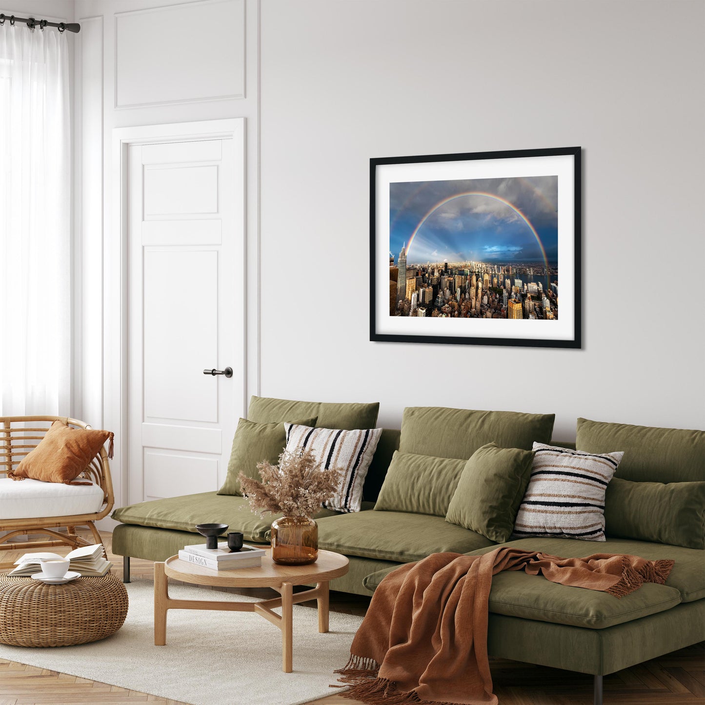 Double rainbow shines over Midtown Manhattan and Long Island City 2023