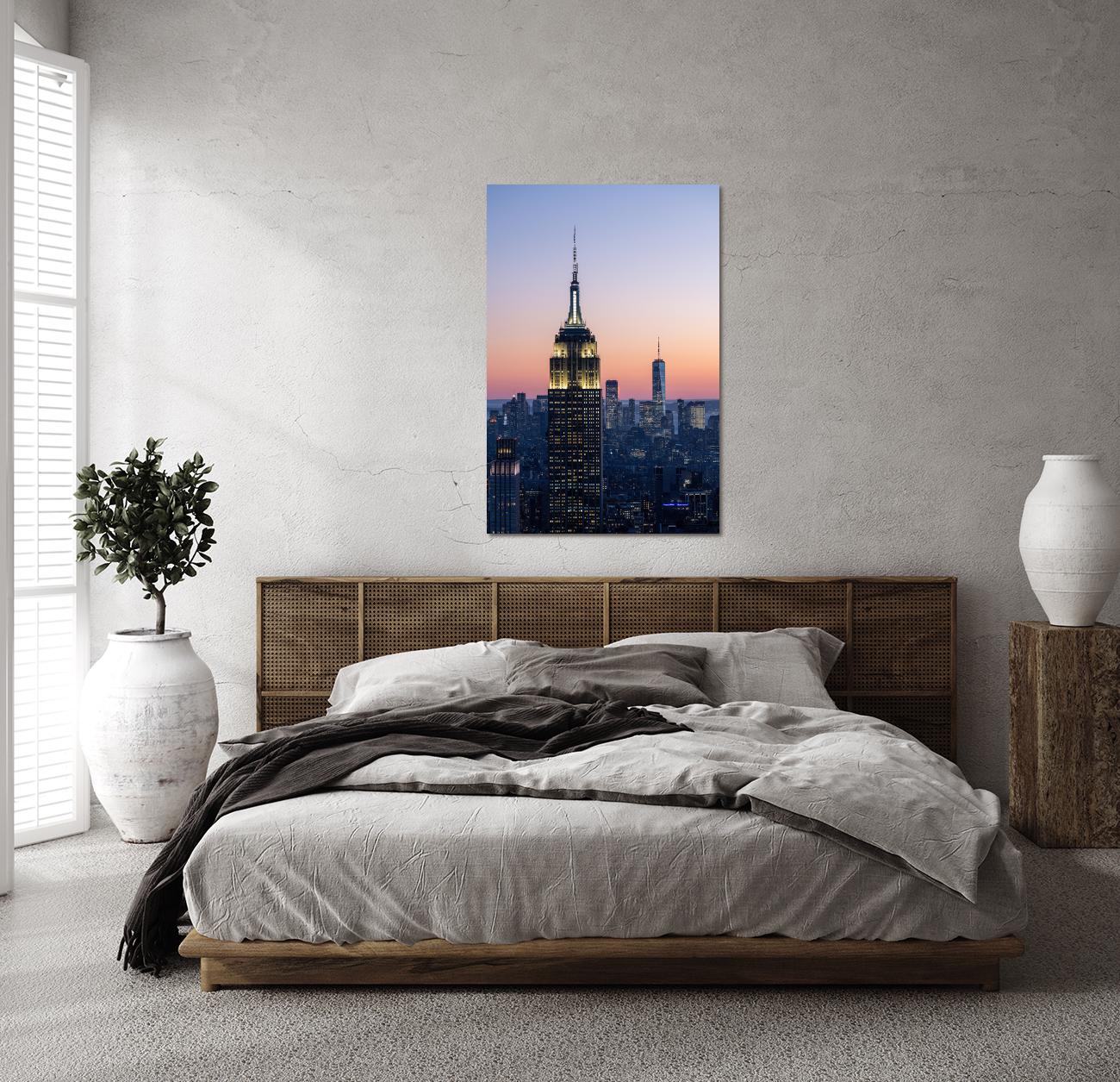 Winter Sunset Casting A Warm Orange Glow Across Manhattan 2023