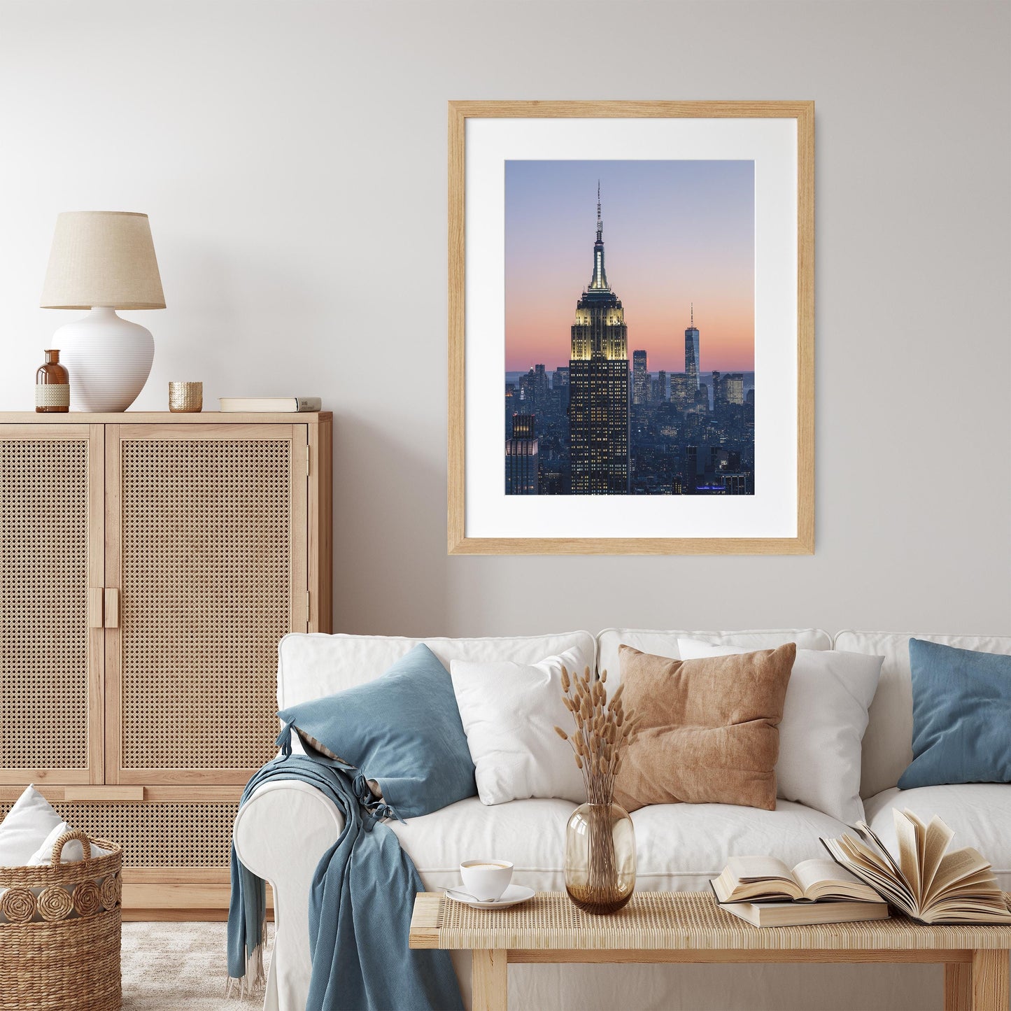 Winter Sunset Casting A Warm Orange Glow Across Manhattan 2023