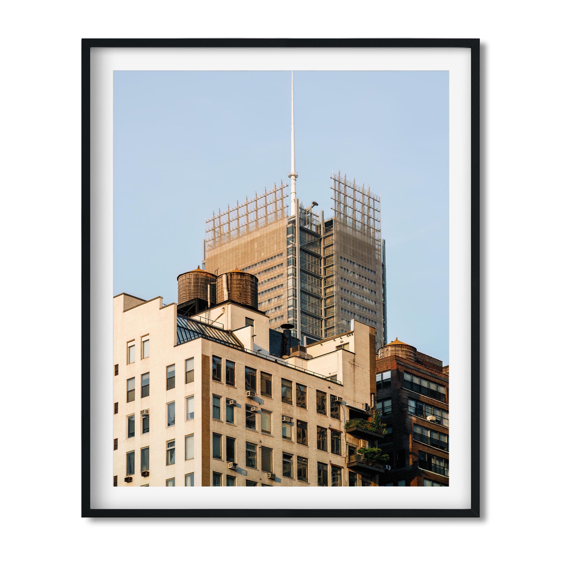 Water Tower on 344 W 38th St in Garment District, Manhattan New York City