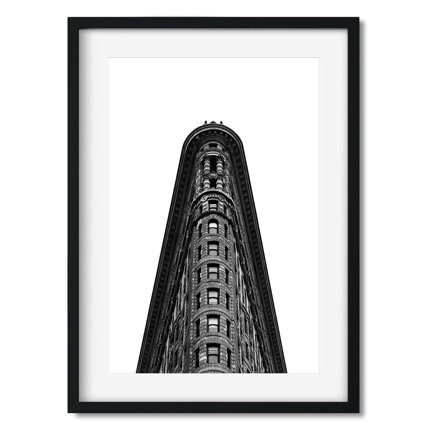 Black and white fine art print of Flatiron Building New York City