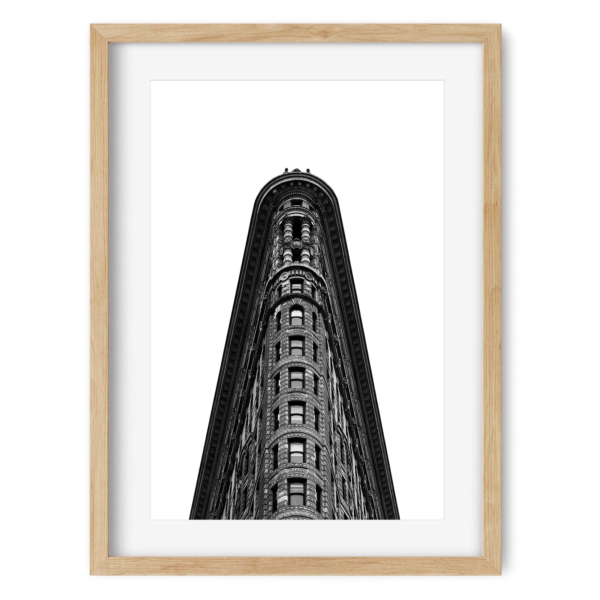 Black and white fine art print of Flatiron Building New York City