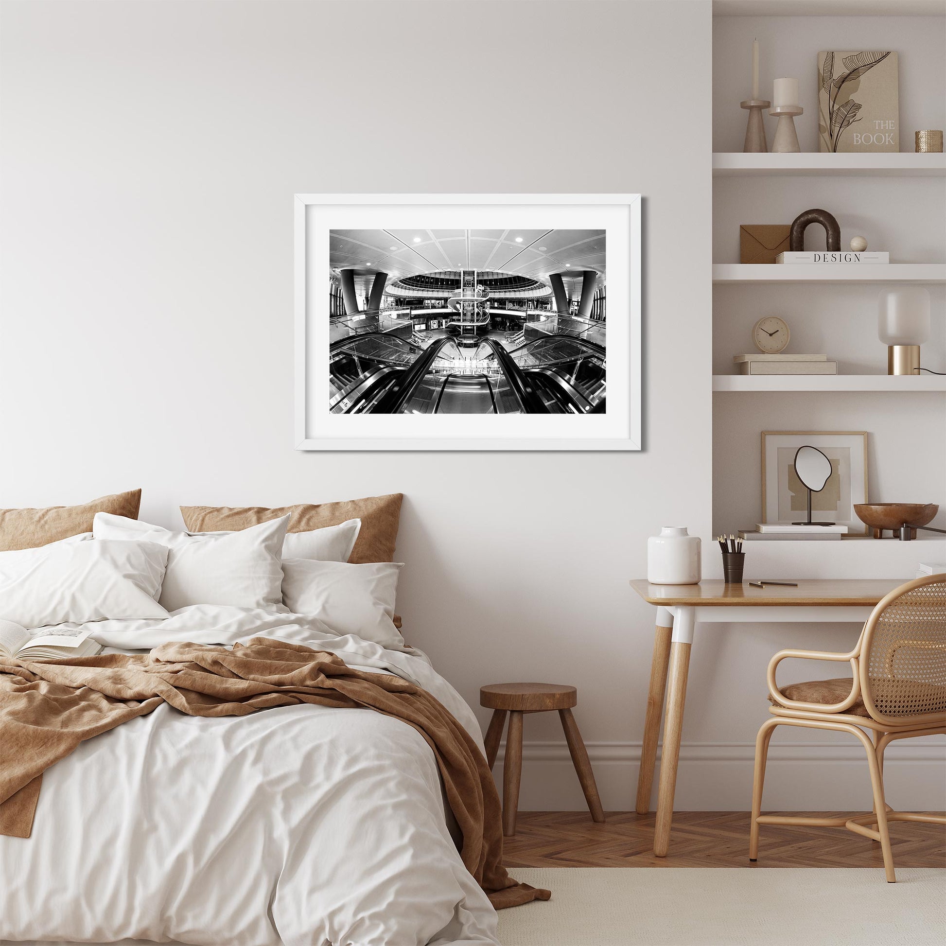 Black and White New York Architecture Fine Art Print of Fulton Street Subway
