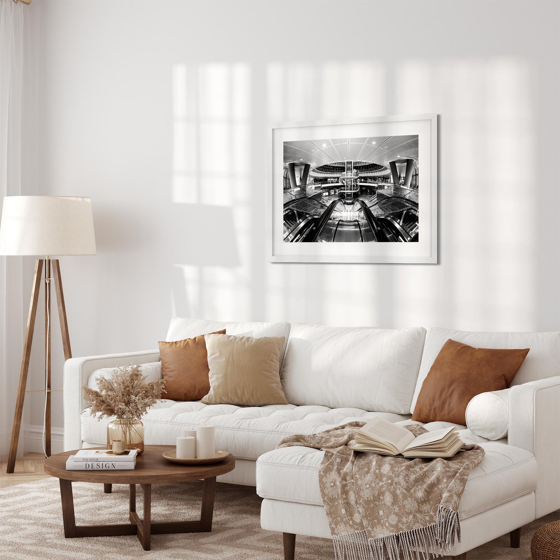 Black and White New York Architecture Fine Art Print of Fulton Street Subway