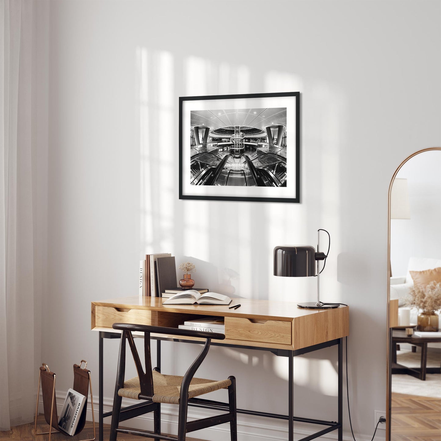 Black and White New York Architecture Fine Art Print of Fulton Street Subway