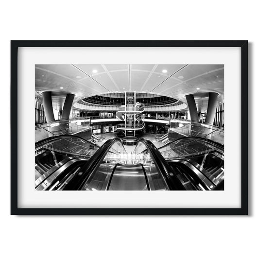 Black and White New York Architecture Fine Art Print of Fulton Street Subway