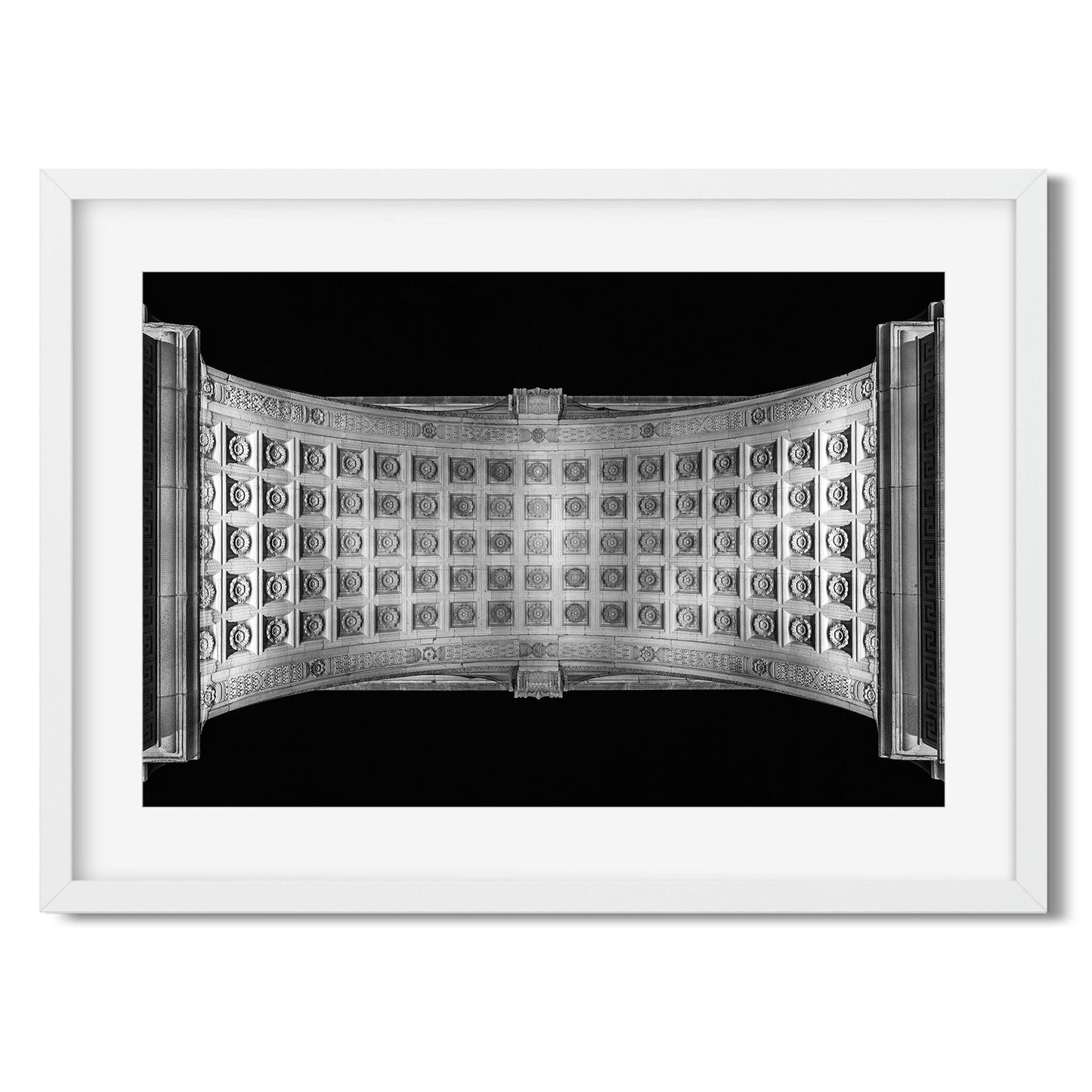 Black and white fine art print of Washington Square Arch Greenwich Village New York City