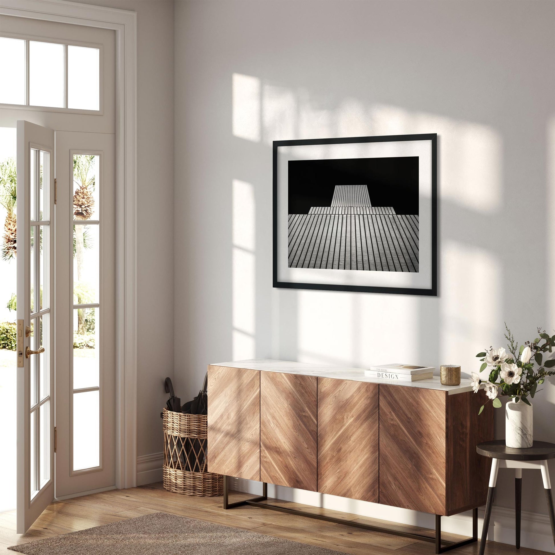 Black and white fine art print of AT&T Switching Center New York City