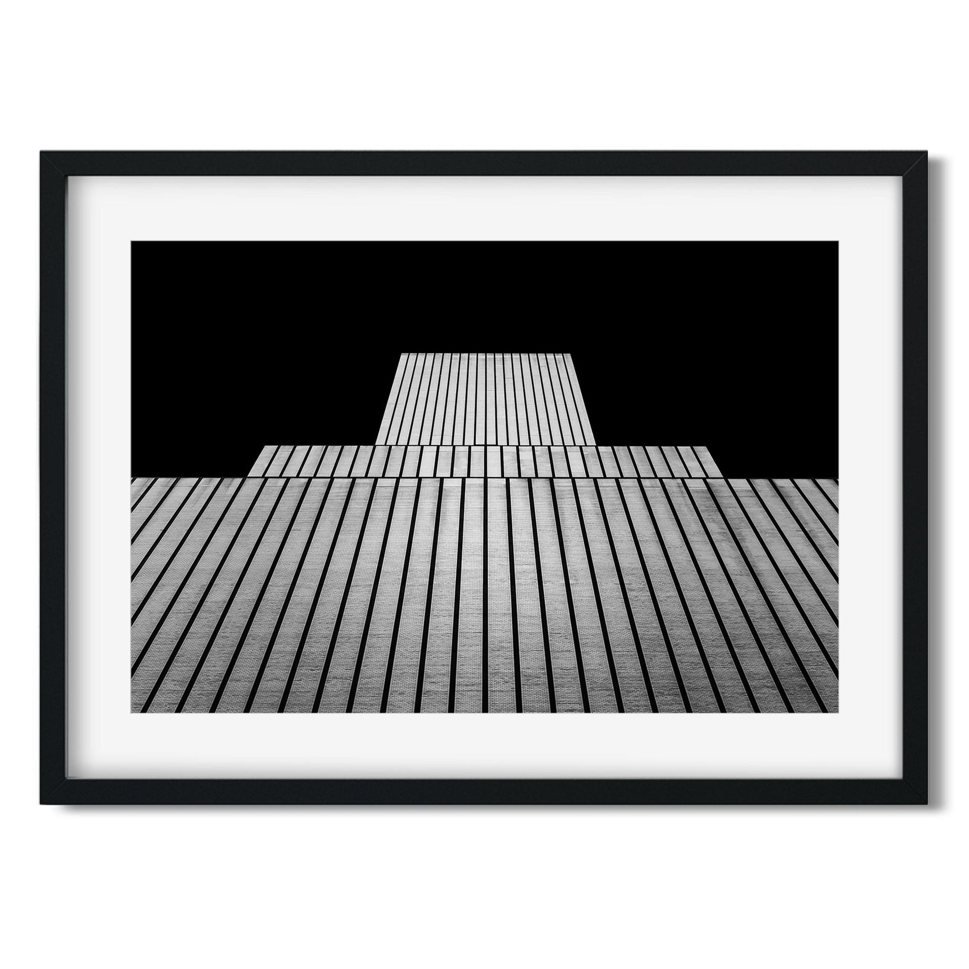 Black and white fine art print of AT&T Switching Center New York City