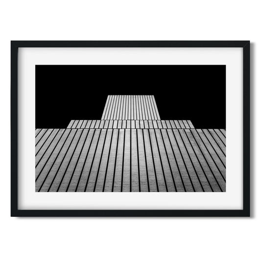 Black and white fine art print of AT&T Switching Center New York City