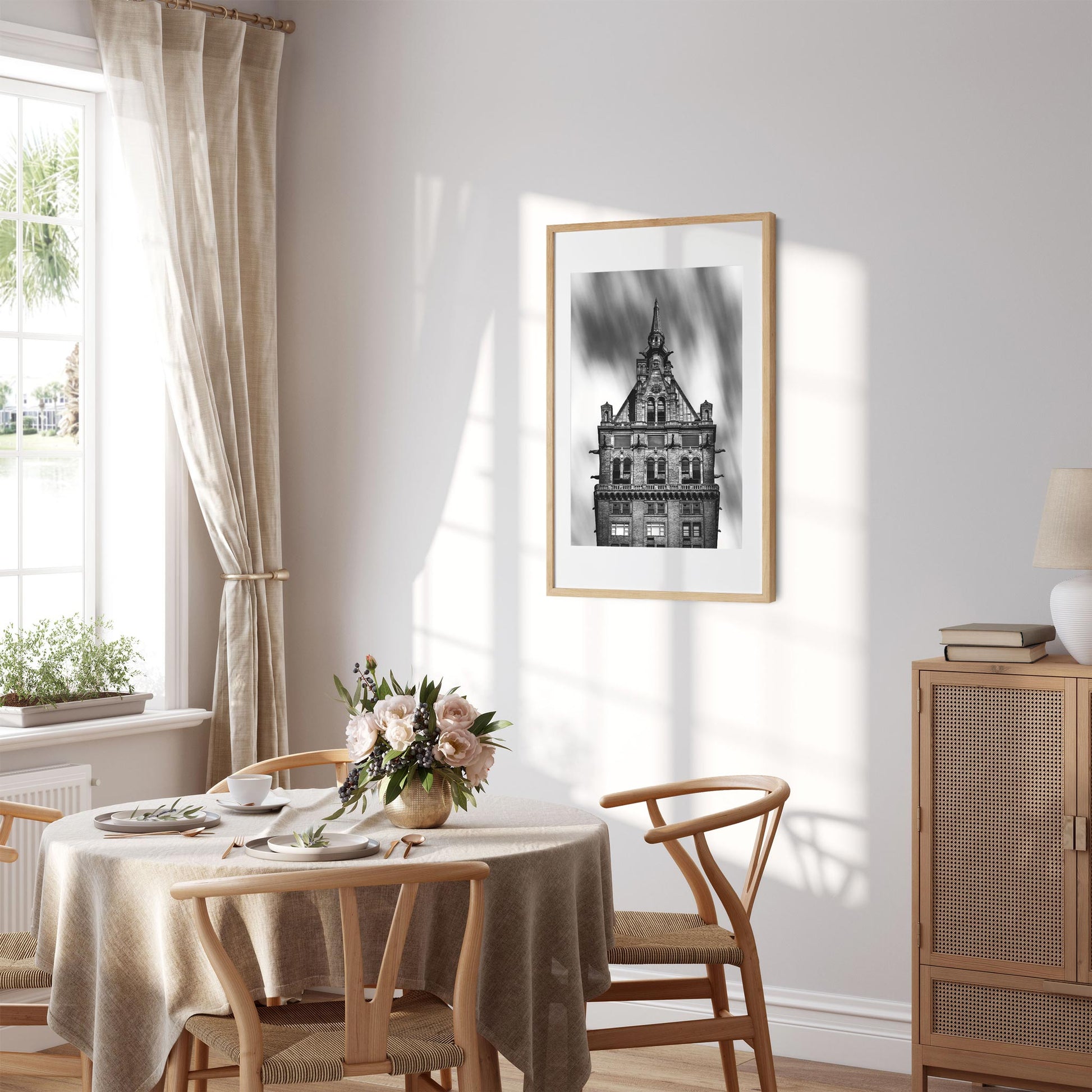 Black and white fine art print of The Sherry-Netherland New York City