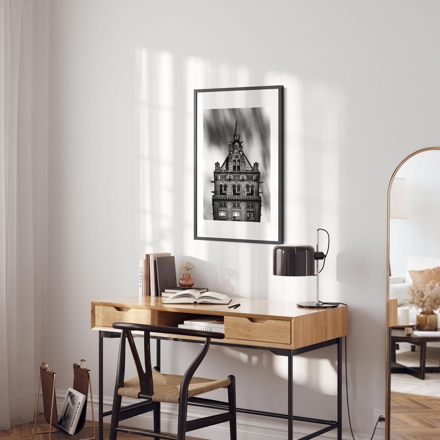 Black and white fine art print of The Sherry-Netherland New York City